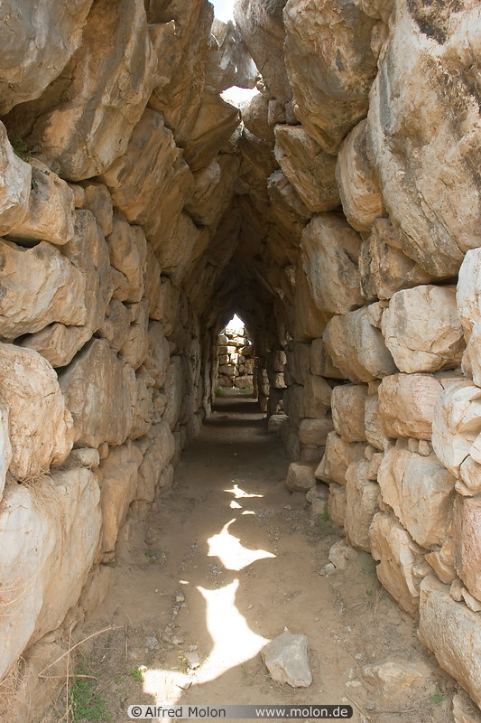 17 Cyclopean tunnel in acropolis