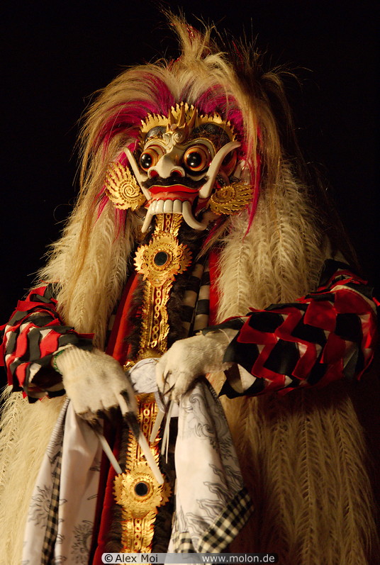 27 Legong dancer with lion costume