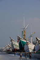 13 Schooner boats in Sunda Kelapa harbour