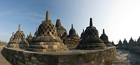 18 Stupas on the upper level