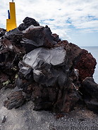 22 Black lava rocks in Batu Angus