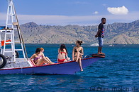16 Girls on boat at Stingray Point