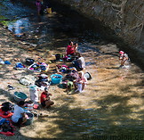 10 Women washing clothes in the river