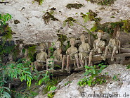 18 Tau Tau wooden statues in Marante