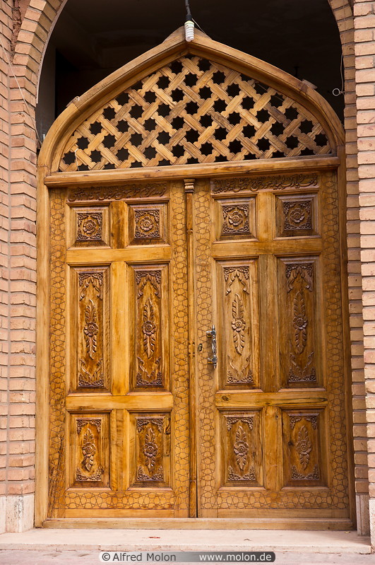 16 Ornamental wooden door
