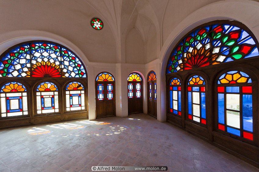14 Stained glass windows room