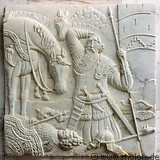 11 Rostam and Sohrab bas-relief