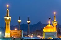 20 Golden dome and minarets at night