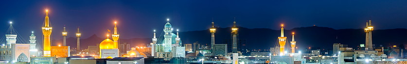 25 Skyline of Imam Reza holy shrine at night