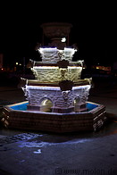 15 Street fountain at night