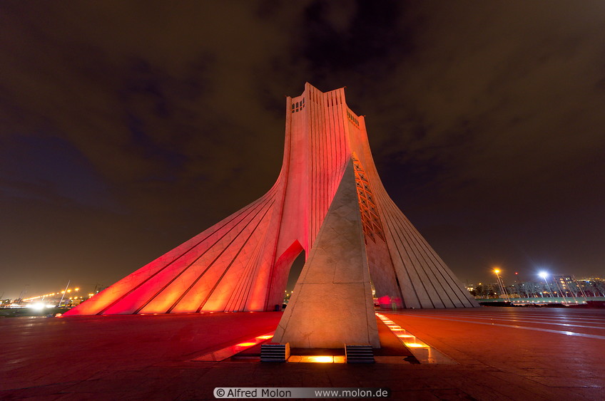 18 Azadi tower at night