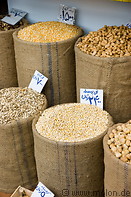 05 Bags with maize, nuts and lentils