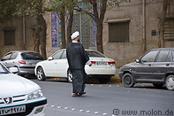 08 Islamic cleric crossing street