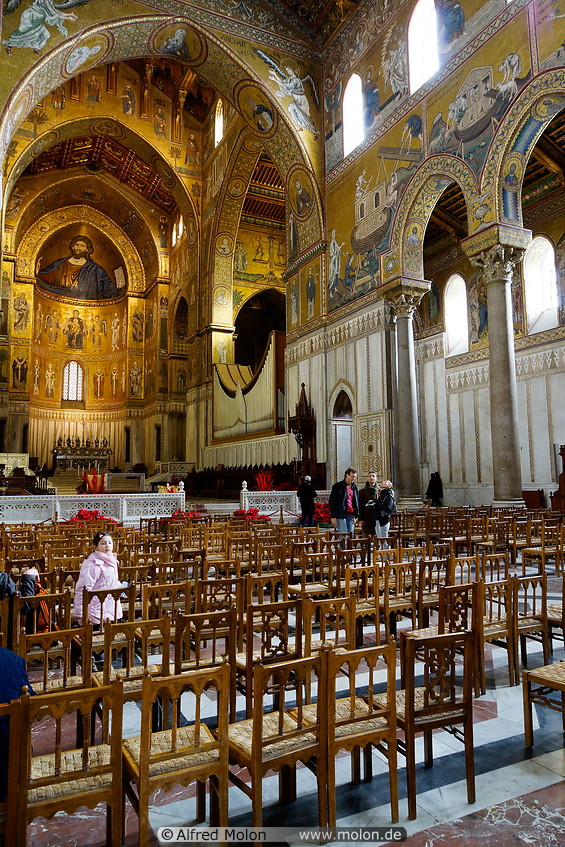 08 Cathedral interior with rows of chairs