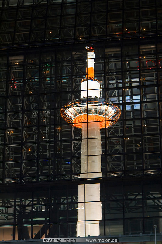29 Reflection of Kyoto tower in train station