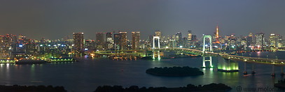 09 Bay of Tokyo with Rainbow bridge at night