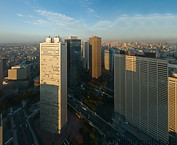 11 Sumitomo, Mitsui, Shinjuku Centre buildings and Keio Plaza hotel