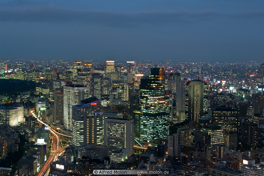 09 Central Tokyo skyline at night