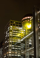 12 Fuji TV building at night