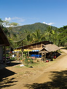 01 Houses and satellite dish in Kuang Si village