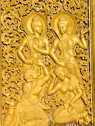 06 Carvings of Hanuman, devas and devi