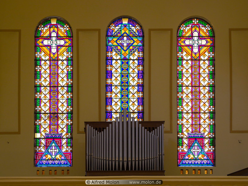 06 Stained windows in St Francis church