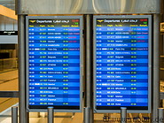 23 Airport departures display panel