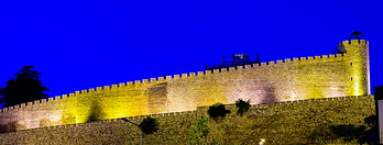 19 Skopje fortress at night