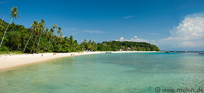 05 White coral sand beach with coconut palms