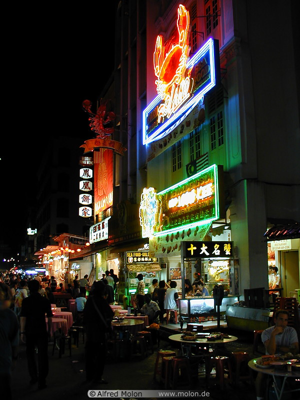 03 Chinatown at night - Restaurants in Jalan Hang Lekir