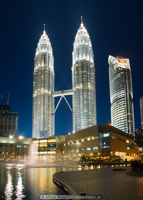 15 Petronas towers at night