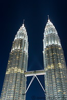 16 Petronas towers at night