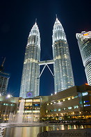 17 Petronas towers at night