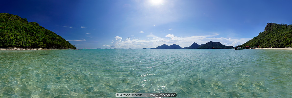 10 Bay with crystal clear seawater