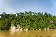 08 River and jungle at the Temonggoh limestone rock formation