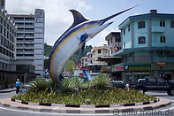 19 Roundabout with marlin statue
