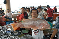 14 Large pink fish offered for sale