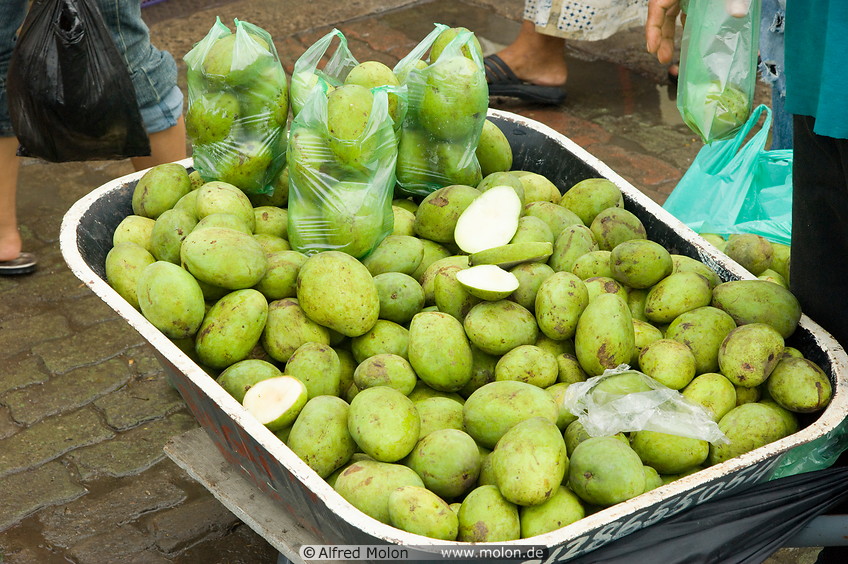 12 Green mango fruits