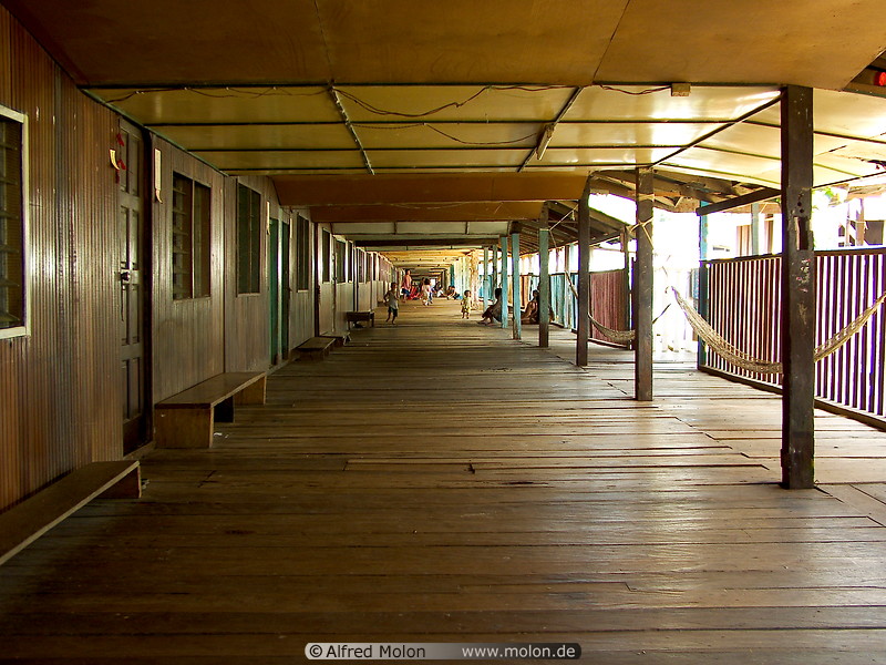 29 Kajang longhouse side view