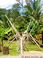 02 Bamboo bridge to the Bidayuh house