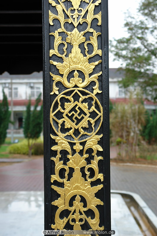 15 Wooden beam with carvings