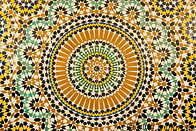 16 Fountain mosaic with Islamic patterns