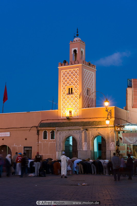 15 Mosque minaret at dusk