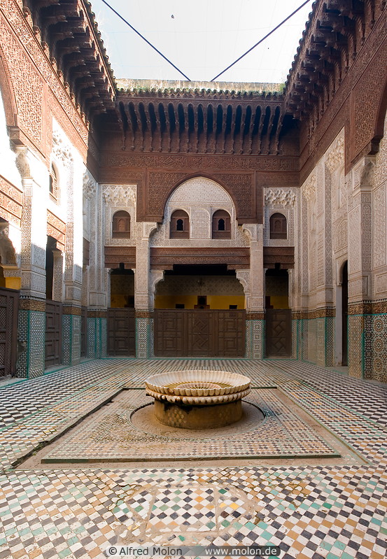 11 Inner court in Medersa Bou Inania