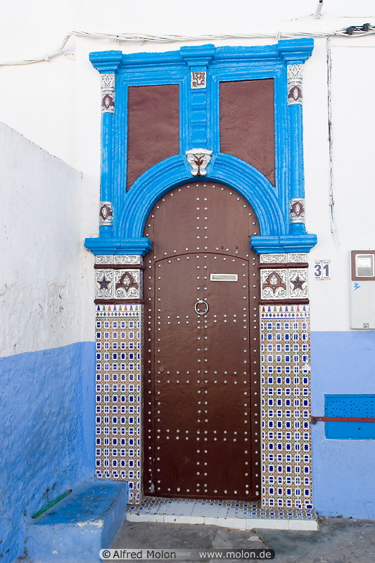 15 White and blue door