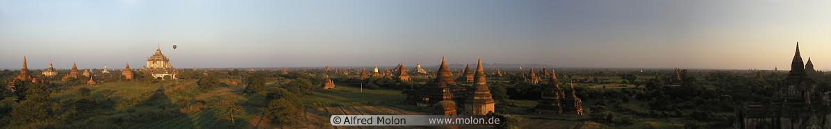 05 Evening view over Bagan plain