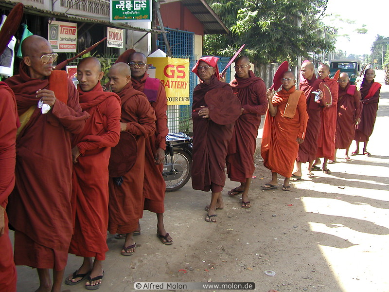 14 Monks in Bago