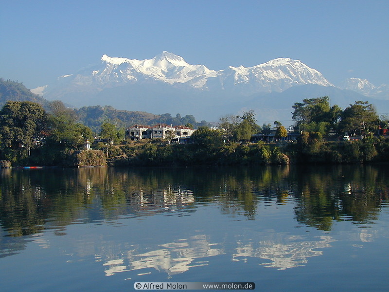 12 Annapurna view from Pokhara lake