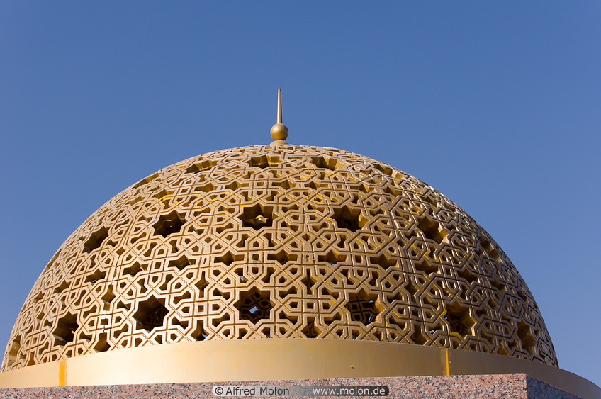 23 Golden dome of gazebo