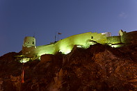 31 Muttrah fort at night